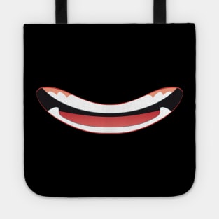 Comic mouth teeth funny design gift Tote