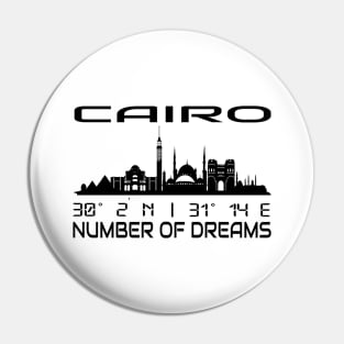 Cairo Skyline Gps Coordinates Egypt Pin