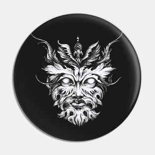 Green Man Pin