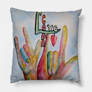 CODA Children of Deaf Adults Pillow