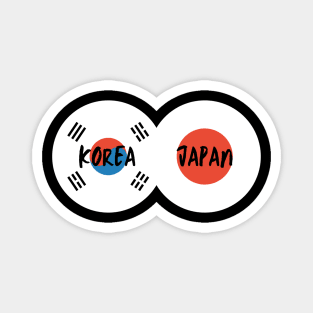 Korean Japanese - Korea, Japan Magnet