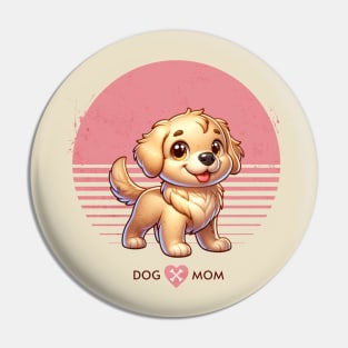 Golden Retriever Puppy | Proud Dog Mom Pin