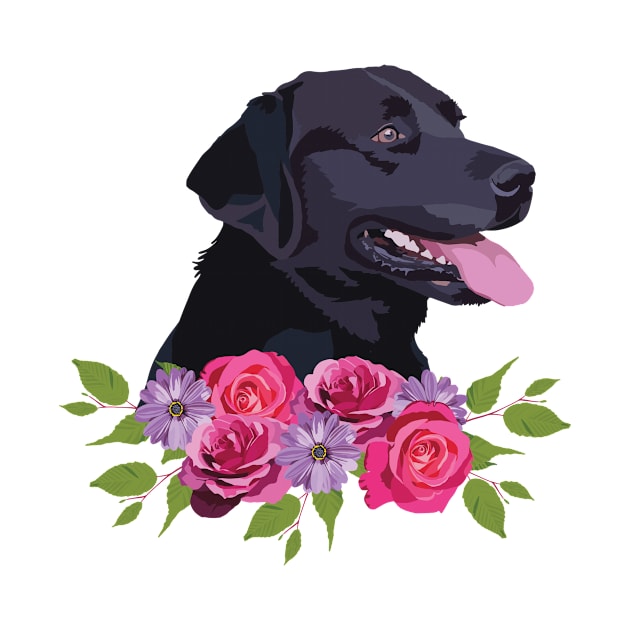 Black Labrador by Holly Rose Art