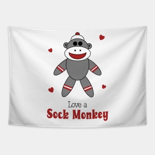 Love A Sock Monkey Tapestry