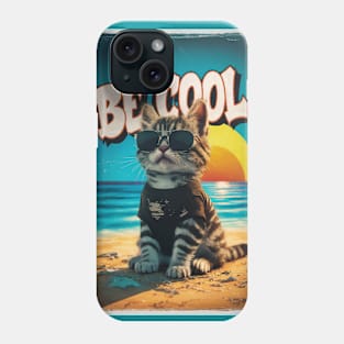 Be Cool Kitty Summer Beach Cat Phone Case