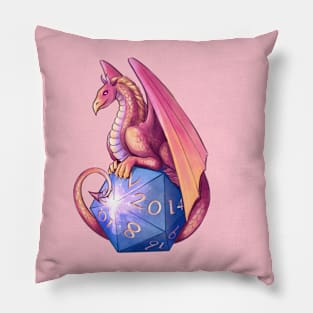 DnD dice Dragon Pillow