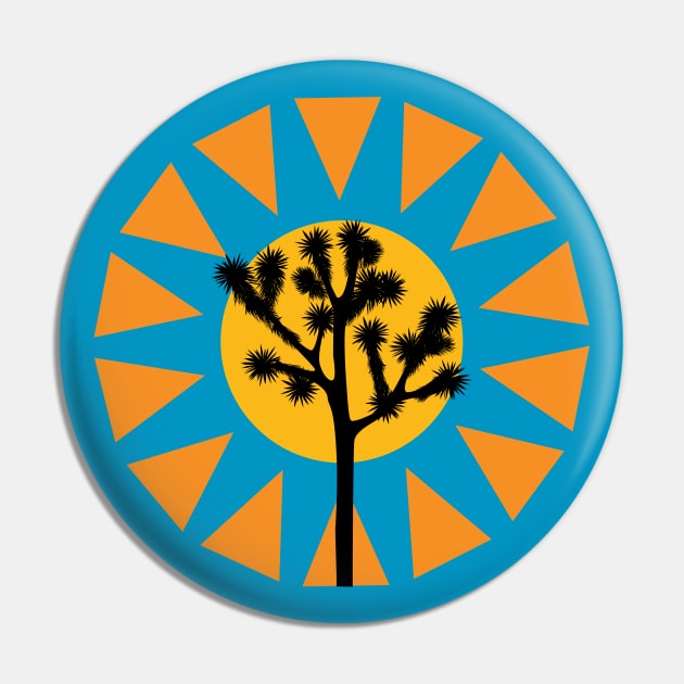 Joshua Tree Sun Pin by wanderingteez