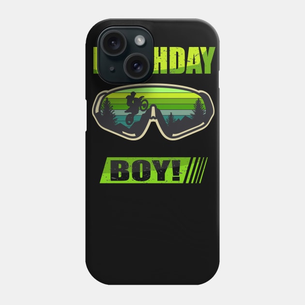 Birthday Boy MX Dirt Bike Motocross tee Phone Case by hadlamcom