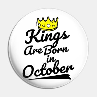 Kings are Born In October Pin