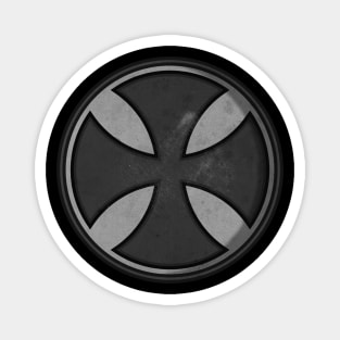 Templar Knight Shield BW Magnet