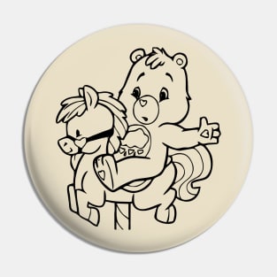 care bear with horseback Pin