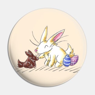 April Rabbits Pin