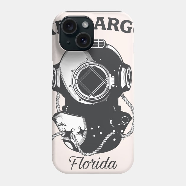 Key Largo Florida Diving poster Phone Case by nickemporium1