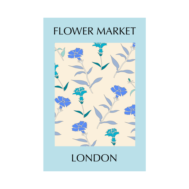 Flower Market London by MinDigitalArts