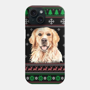 Cute Golden Retriever Dog Lover Ugly Christmas Sweater For Women And Men Funny Gifts Phone Case