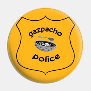 Gazpacho Police badge vintage Pin