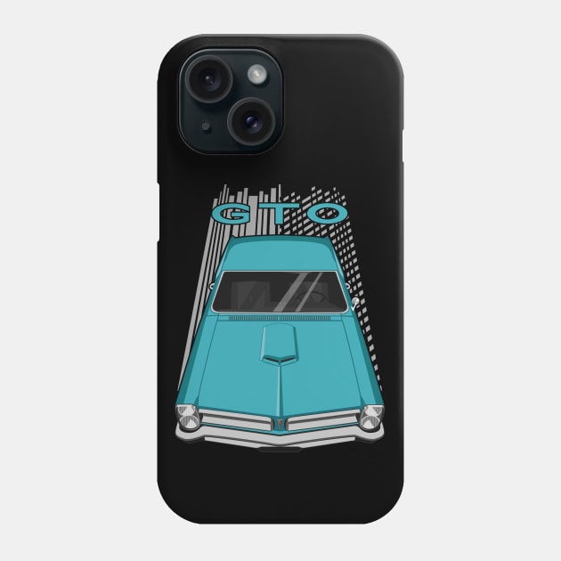 Pontiac GTO 1965 - Turquoise Phone Case by V8social