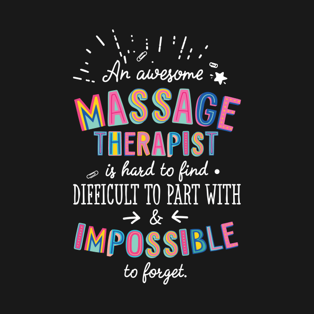 An awesome Massage Therapist Gift Idea - Impossible to Forget Quote by BetterManufaktur