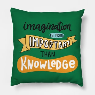 Imagination Is More Important Than Knowledge Pillow