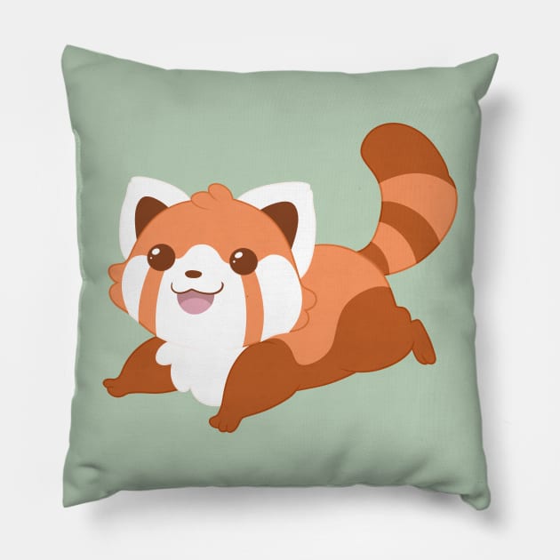 Red Panda Pillow by NovaSammy