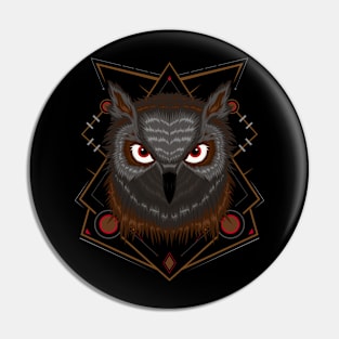 Owl logo set- vector illustrations Pin