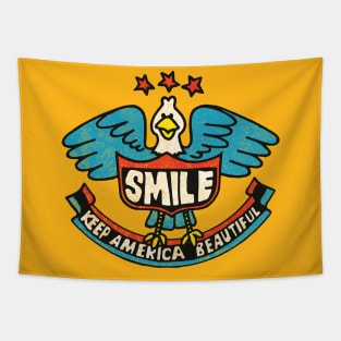 Smile - Keep America Beautiful Tapestry