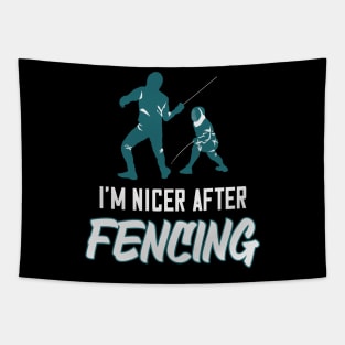 Fencing Saying Fencer Epee Gift Tapestry