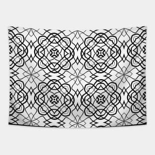 Abstract monochrome pattern Tapestry