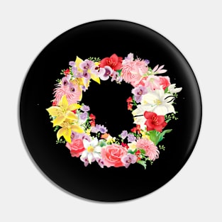 wreath of summer beautiful flowers Pin