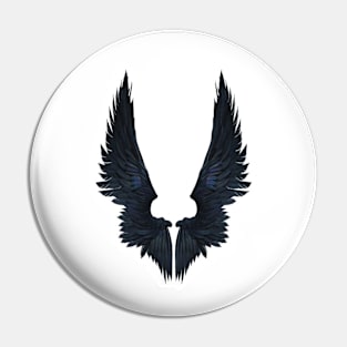 Dark Angel Wings Pin