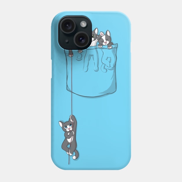 Pocket Kittens Phone Case by Beka