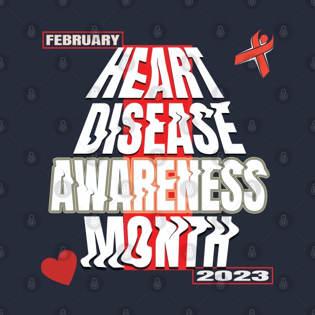 Heart disease awareness month by TeeText