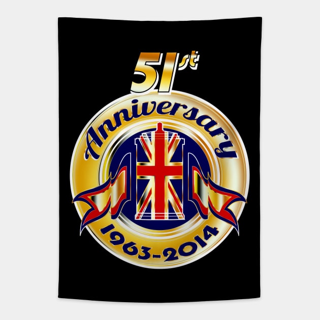 51ST ANNIVERSARY Tapestry by KARMADESIGNER T-SHIRT SHOP