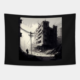 Post apocalyptic Design The last of us style Tapestry