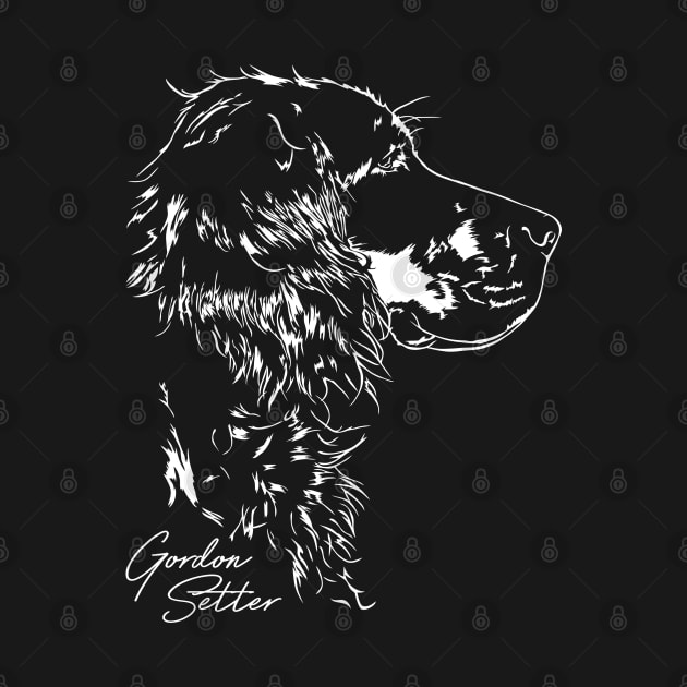 Gordon Setter dog portrait by wilsigns