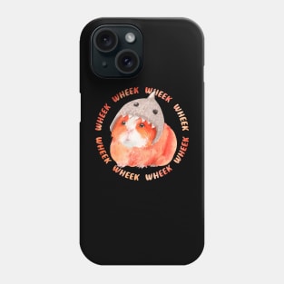 Wheek wheek guinea pig furry potato wearing shark hat Phone Case