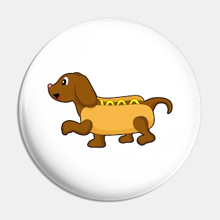 Dog as Hotdog Pin