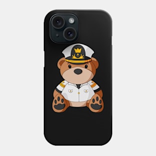 Ship Captain Teddy Bear Phone Case