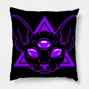 Psychic Familiar (purple) Pillow