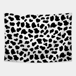 Beautiful Black and White Cow Pattern Animal Print Tapestry