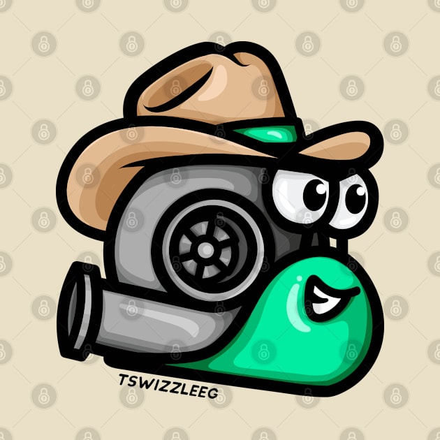 Turbo Snail - Cowboy (Mint) by hoddynoddy