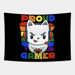 Proud Gamer Gaymer Lesbian LGTBQ Tapestry