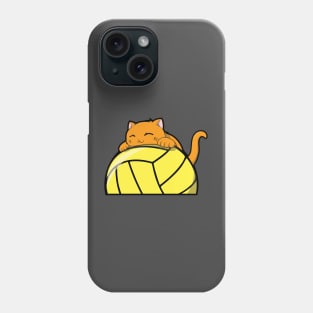 Cute Cat Hugging A Volleyball Phone Case