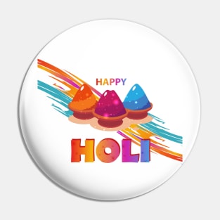 Happy Holi Latest Design Pin