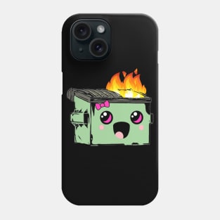 Kawaii Dumpster Fire Phone Case