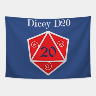 Dicey D20 Logo Tapestry