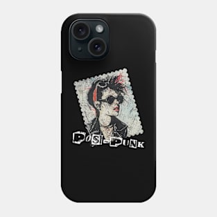 Retro Punk Rock Stamp Design - PosPunk Phone Case