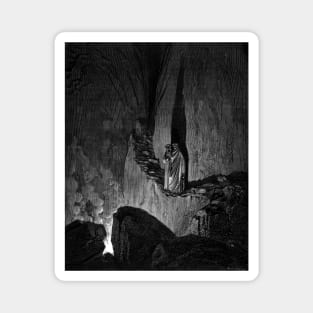 High Resolution Gustave Doré Illustration Virgil Addresses the False Counselors Magnet