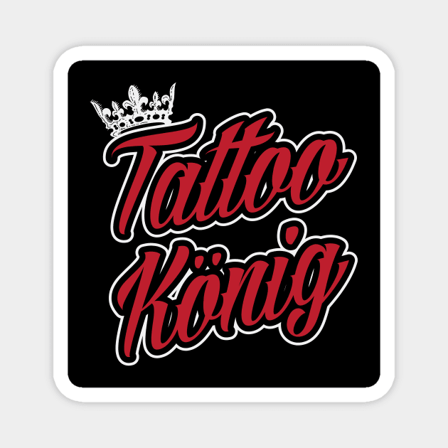 Tattoo King (black) Magnet by nektarinchen