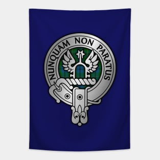 Clan Johnstone Crest & Tartan Tapestry